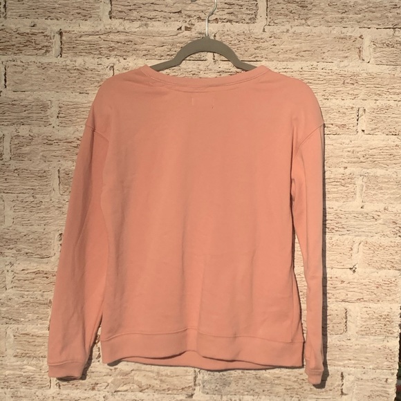 Cupio open v neck pink sweater - Picture 2 of 3
